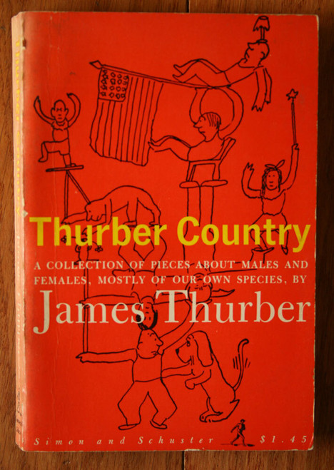 Thurber Country by James Thurber 1953 Simon and Schuster Vintage Paperback 3rd