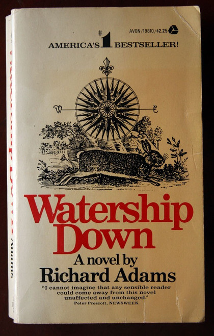 Watership Down by Richard Adams 1975 First Avon Printing Paperback