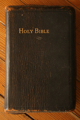 HOLY BIBLE World Syndicate Publ Leather & Gilt Zipper Close Self-Pronouncing KJV