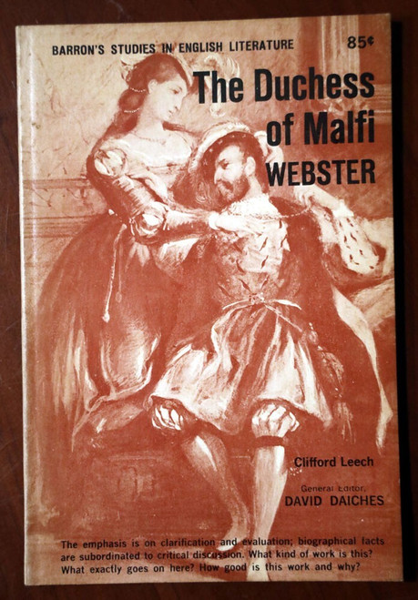 WEBSTER The Duchess of Malfi 1963 Barron's Studies English Lit Paperback LEECH