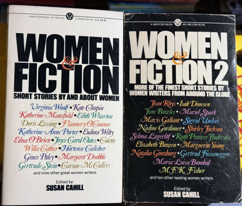 Women & Fiction 1 & 2 by Susan Cahill 1975-78 Vintage Paperbacks Short Stories