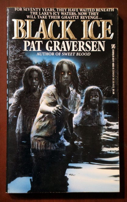 BLACK ICE by Pat Graversen 1993 Vintage Zebra Horror Paperback 1st Printing OOP