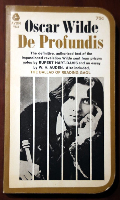 Oscar Wilde DE PROFUNDIS 1964 Vintage Avon Books [1897 Prison Letter] Hart-Davis