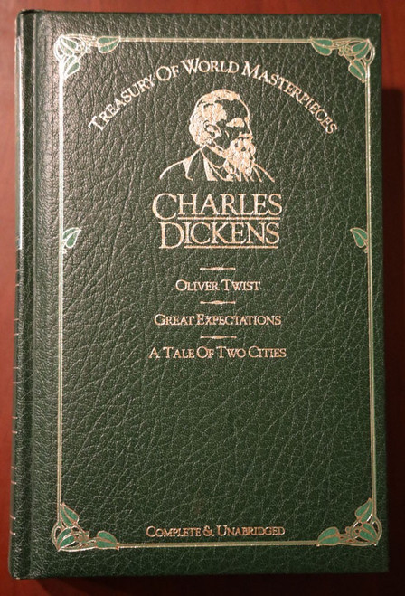 CHARLES DICKENS Treasury of World Masterpieces 1983 Leather Great Expectations +