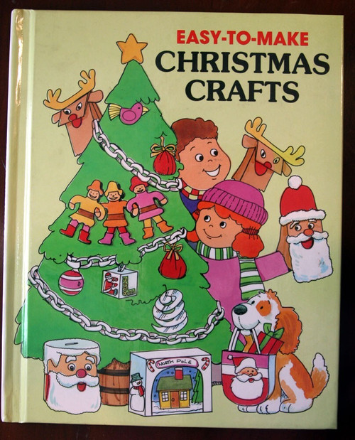 Easy-to-Make Christmas Crafts 1986 Hardcover Children's Book By Judith Conaway
