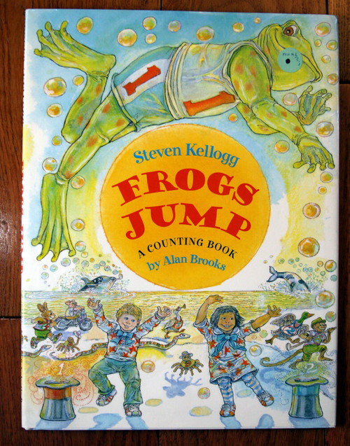 FROGS JUMP: A Counting Book by Steven Kellogg & Alan Brooks 1996 HC/DJ 1st Print