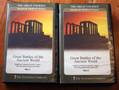 Great Battles of the Ancient World GREAT COURSES Part 1 & 2 Cassettes Audiobook