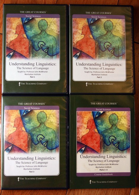 Understanding Linguistics GREAT COURSES Volume 1-3 Audiobook 6 DVDs