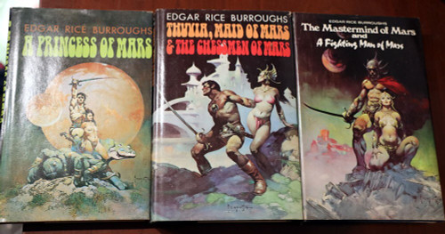 EDGAR RICE BURROUGHS Princess of Mars, Thuvia Maid, Mastermind of Mars BOOK LOT