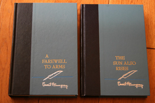 THE SUN ALSO RISES + A FAREWELL TO ARMS by Ernest Hemingway Scribner's 1950's