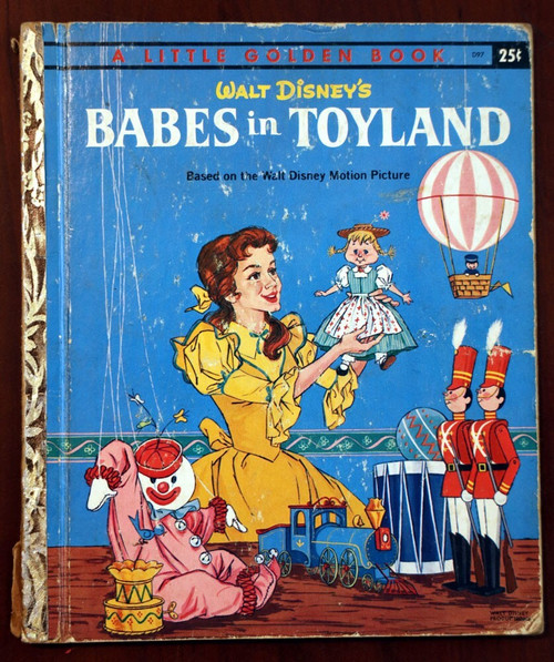 Walt Disney's BABES IN TOYLAND 1961 Vintage Little Golden Book #D97 "A" Ed. 1st