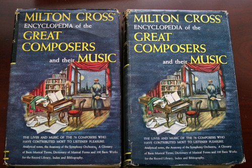 MILTON CROSS' Encyclopedia of the Great Composers & Music 2-Volume Book Set 1953