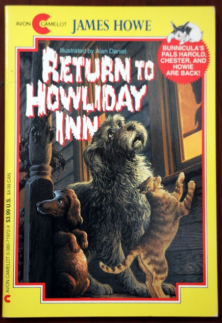 Return to Howliday Inn by James Howe 1993 Paperback "Bunnicula" Avon Camelot 1st