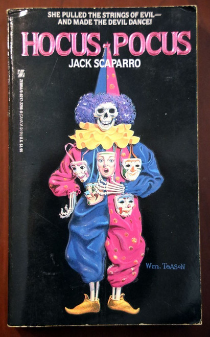 HOCUS POCUS by Jack Scaparro 1988 Vintage Zebra Horror Paperback 1st Printing