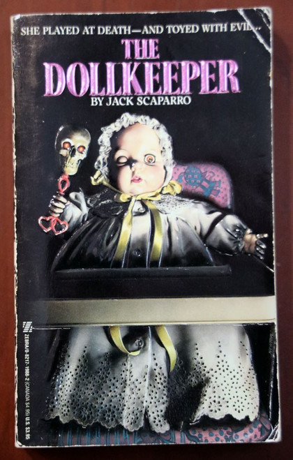 THE DOLLKEEPER by Jack Scaparro 1987 Vintage Zebra Horror Paperback 1st Printing