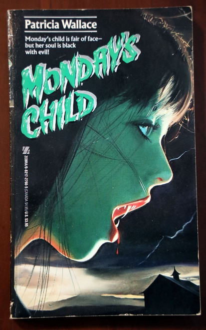 MONDAY'S CHILD Patricia Wallace 1989 Vintage Zebra Horror Paperback 1st Printing