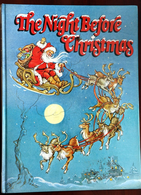 The Night Before Christmas by Clement C. Moore 1980 DERRYDALE BOOKS Rene Cloke