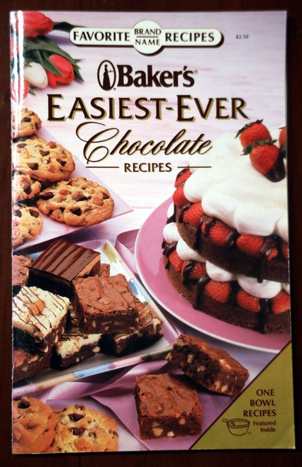 Baker's Easiest-Ever Chocolate Recipes 1991 Kraft Cookbook "Favorite Brand Name"