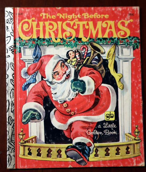 The Night Before Christmas 1982 Little Golden Book Clement Moore Corinne Malvern