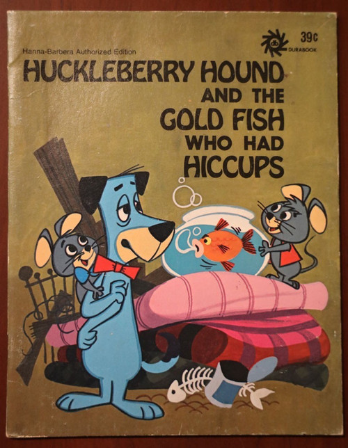 Huckleberry Hound and the Gold Fish Who Had Hiccups 1974 Hanna-Barbera DuraBook