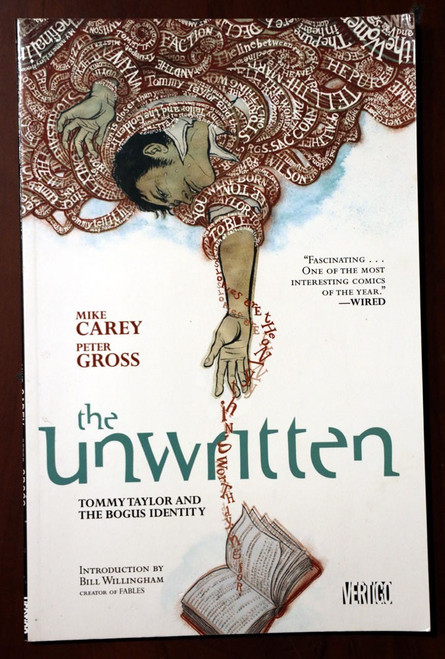 The Unwritten Mike Carey/Peter Gross 2010 Graphic Novel Comic Book Vol 1 Vertigo