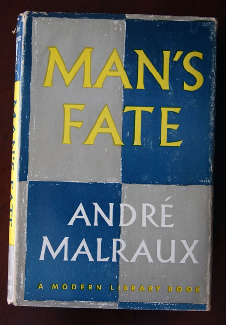 Man's Fate by Andre Malraux 1934 Modern Library #33 Vintage Book HC/DJ