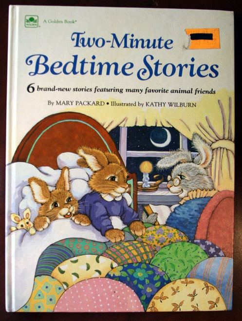 Two-Minute Bedtime Stories by Mary Packard & Kathy Wilburn 1991 Golden Book