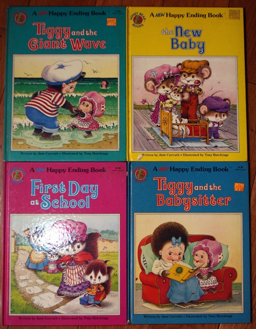 HAPPY ENDING Honey Bear Book Lot Jane Carruth Tony Hutchings TIGGY, NEW BABY ++