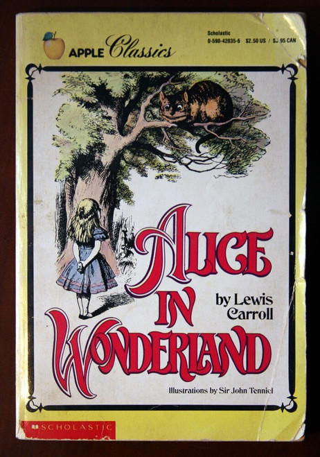 ALICE IN WONDERLAND by Lewis Carroll Scholastic Apple Classics Paperback c 1988