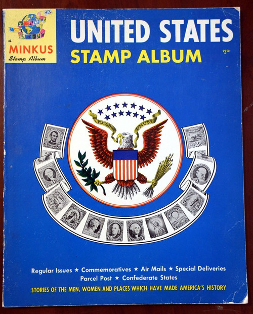 United States Stamp Album 1973 Minkus Vintage Book Unused Ben Blumenthal U.S.