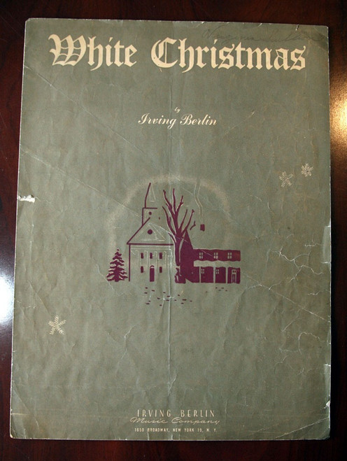 WHITE CHRISTMAS by Irving Berlin 1942 Vintage Sheet Music Irving Berlin Music Co
