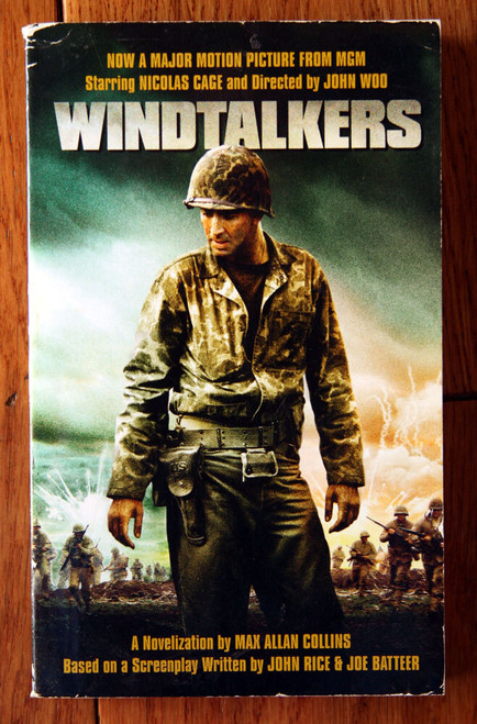 WINDTALKERS by Max Allen Collins 2001 Paperback WWII Nicholas Cage Movie Cover