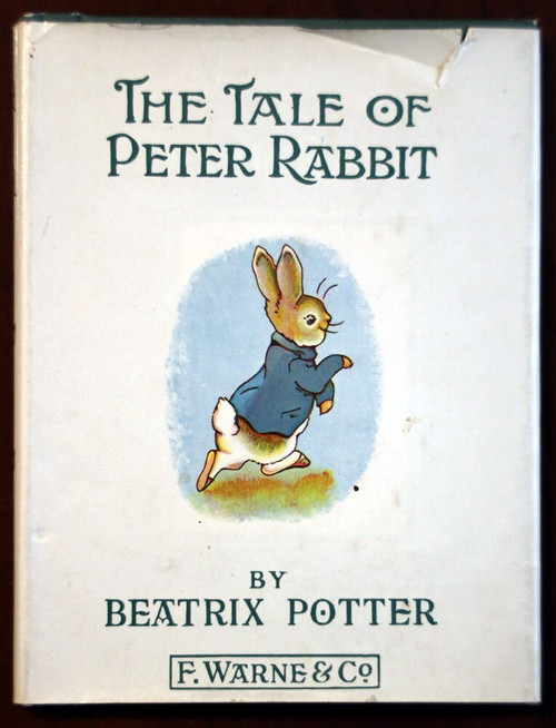 The Tale of Peter Rabbit by Beatrix Potter HC/DJ F. Warne & Co. Green Hardcover