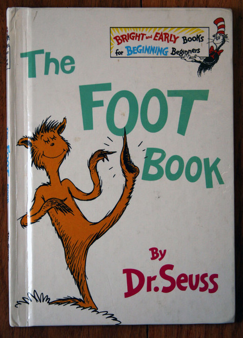 THE FOOT BOOK by Dr. Seuss 1993 Grolier Book Club Edition Hardcover