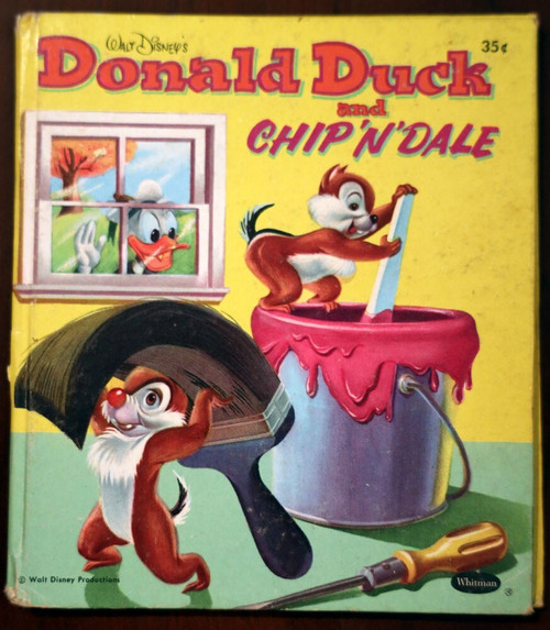 Walt Disney's DONALD DUCK and Chip 'N' Dale 1954 Whitman Tell-A-Tale Book #2407