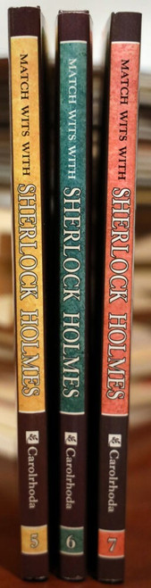 MATCH WITS With SHERLOCK HOLMES - Murray Shaw & George Overlie #5, 6, 7 Book Lot