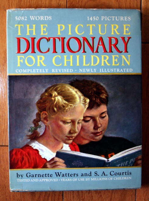 The Picture Dictionary for Children 1958 HC/DJ Garnette Watters & S.A. Courtis