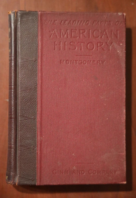 The Leading Facts of American History by D.H. Montgomery 1893 Antique Book