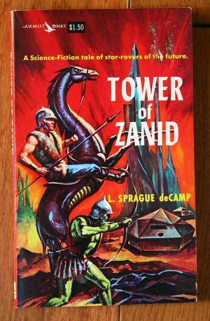 Tower of Zanid by L. Sprague deCamp 1958 Airmont Books Vintage Sci-Fi Paperback