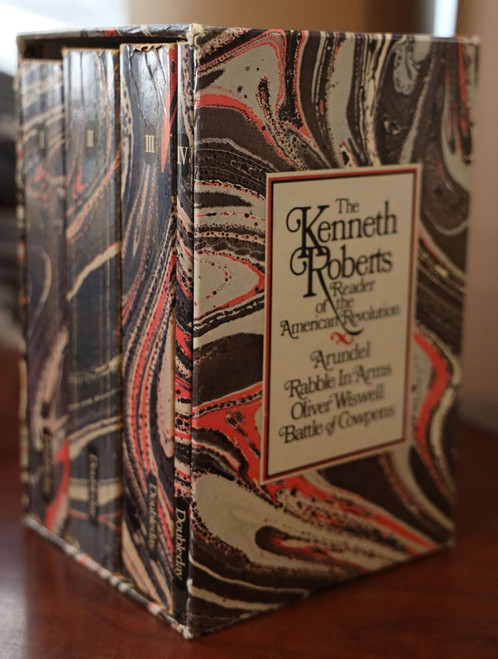 KENNETH ROBERTS American Revolution Reader 4 Volume Book Boxed Set 1976 Vintage