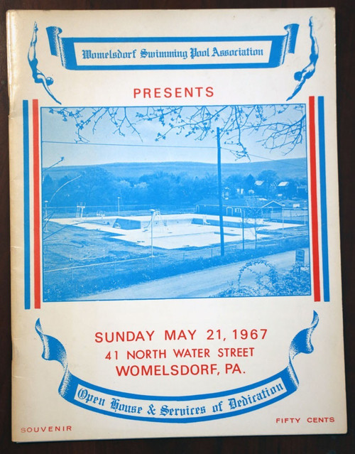 Womelsdorf Swimming Pool Association PA Pennsylvania History Souvenir Book 1967