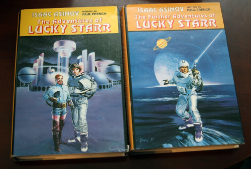 Adventures + Further Adventures of LUCKY STARR by Isaac Asimov/Paul French 1985