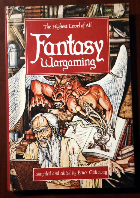 FANTASY WARGAMING by Bruce Galloway 1982 HC/DJ Supernatural Magic Dragons