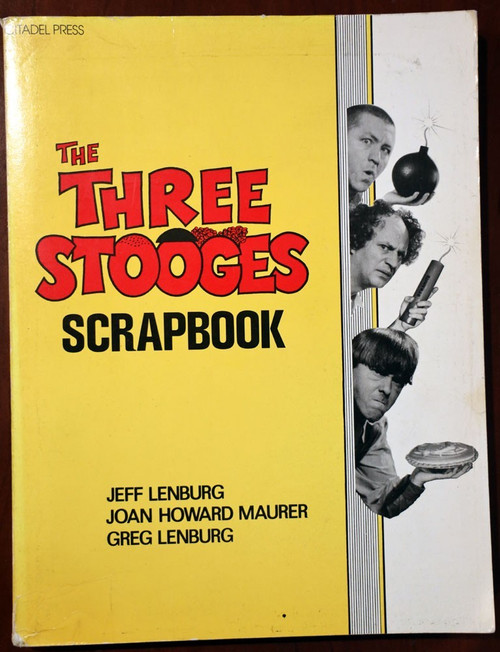 The Three Stooges Scrapbook 1982 Softcover Book ILLUSTRATED Films/Movies