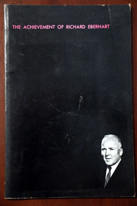 The Achievement of Richard Eberhart 1968 Vintage Poetry Book Paperback Poems