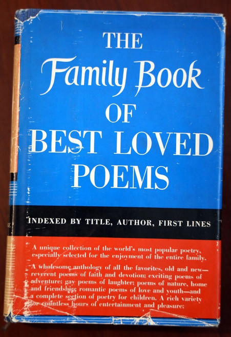 Family Book of Best Loved Poems - Edited by David L. George 1952 Vintage HC/DJ