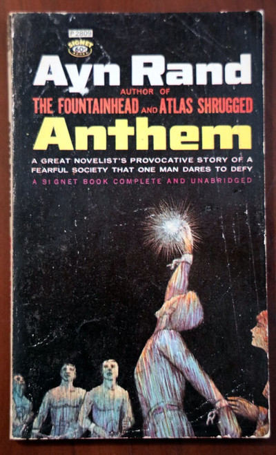 ANTHEM by Ayn Rand 1946 Vintage Signet Paperback 9th Printing P2809 Objectivism