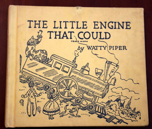 The Little Engine That Could by Watty Piper 1961 Vintage Yellow Hardcover Rare