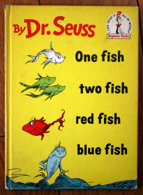 One Fish Two Fish Red Fish Blue Fish - DR. SEUSS 1960 Random House Beginner Book