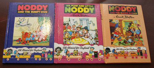 NODDY Book Lot by Enid Blyton - Mr. Plod Bumpy-Dog Magic Rubber 1980's Childrens